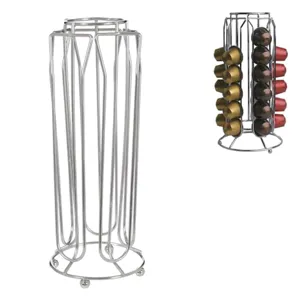 Suport Metalic pentru 30 de Capsule de Cafea 9.5x25cm