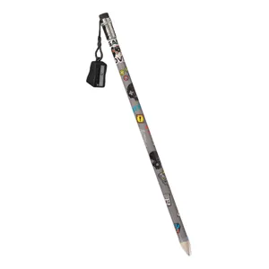 Creion Mare Gaming Gri cu Ascutitoare și Ștergătoare 38cm