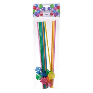 Bețe pentru baloane 30 cm cu bază plastică