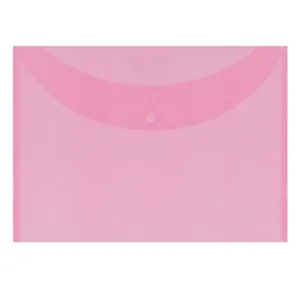 Mapă roz cu capsă 25x35 cm din plastic