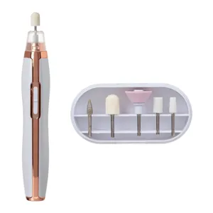 Aparat de ingrijire a unghiilor, reincarcabil, 5 accesorii, 16 cm, alb