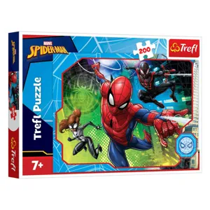 Puzzle cu Spiderman si Eroi, 200 de Piese, Multicolor