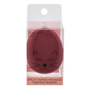 Burete de machiaj bordo 4x6cm pentru aplicare uniforma a produselor lichide