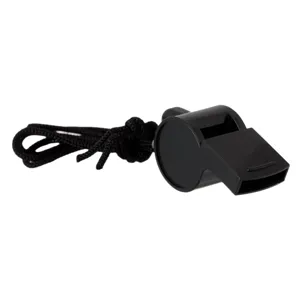 Fluier din plastic negru pentru antrenamente și semnalizare