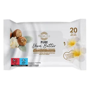 Servetele umede cu unt de shea pentru curatenie delicata
