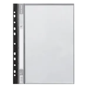 Dosar Plastic A4 Negru cu 10 Folii Transparente