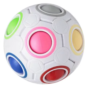 Minge puzzle 3D cu bile colorate, 7 cm, antistres