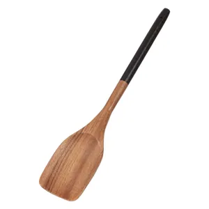Spatulă din lemn, 34 cm, Maro-Negru