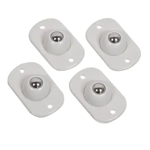 Roti cu rulmenti plastic alb pentru deplasare 360°
