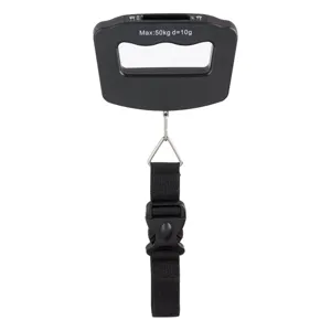 Cantar digital de mana pentru bagaje, 50 kg, Negru