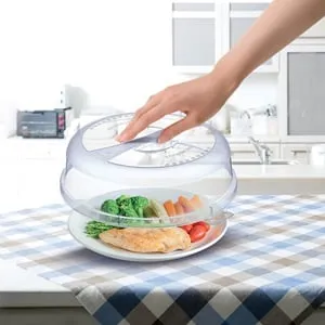 Cap transparent plastic pentru cuptor cu microunde, diametru 24.5cm