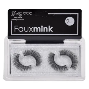 Gene False 3D Faux Mink, 2 perechi, Negru