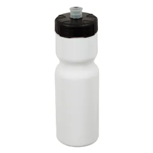 Sticla de apă din plastic 650 ml albă cu capac flip top ergonomic