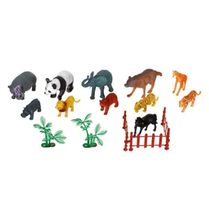 Set Animale Sălbatice Multicolor de Plastic - 16 Bucăți