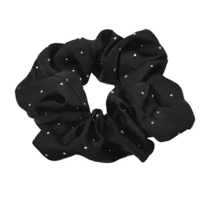 Elastic de păr negru cu strase pentru femei elegant