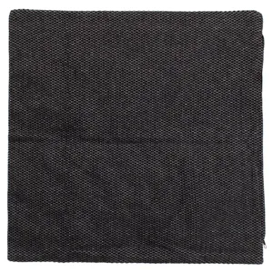 Fată de pernă decorativă, neagră, bicoloră, cu model reliefat, 45x45 cm