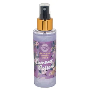 Body Mist cu Aroma Summer Blossom si Glitter, 125 ml, Violet