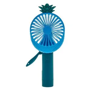 Ventilator portabil pentru copii cu design ananas, 22 cm, albastru