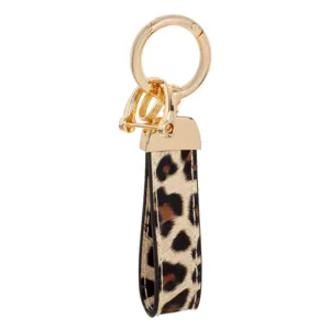 Breloc Leopard și Inel Auriu pentru Femei – Cheie de cheie elegantă