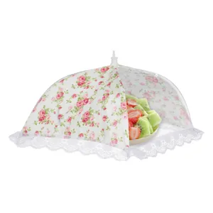 Plasă de Protecție pentru Alimente – Design Floral și Dantelat