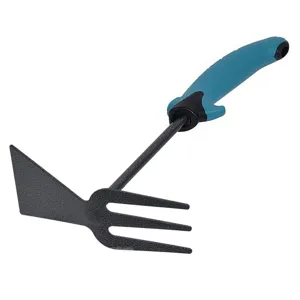 Sapă dublă metalică de grădină cu mâner din PP, 30 cm