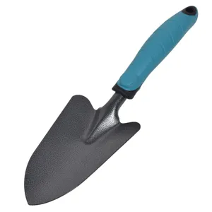 Lopată Metalică de Grădină cu Mâner Antiderapant, 34 cm