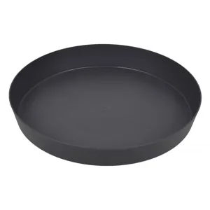Farfurie ghiveci flori din plastic antracit