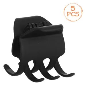 Set de clame par matte negre pentru păr - 5 buc