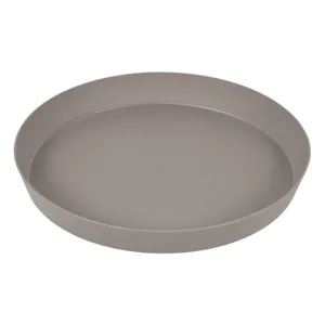 Ghiveci din plastic Mocca, forma rotundă, dimensiune 22x3.3cm