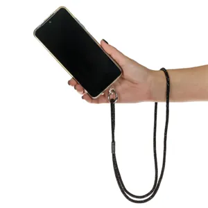 Curelusa Stilată pentru Husa Telefon Neagră cu Strass