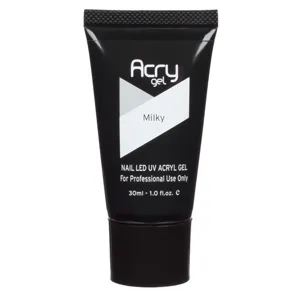Acrygel semitransparent pentru unghii, Tub 30 ml, Efect Milky