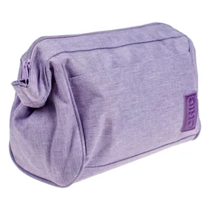 Portfard Lila cu Deschidere Fixă, 25x12x19.5 cm, Textil
