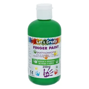 Acuarela pentru pictura cu degetele, verde, 250ml, pentru copii 3+