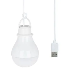 Bec LED USB 5W, Lumina Alba, Cablu 1.05m