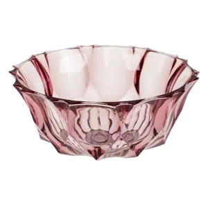 Bol rotund din plastic mov cu model diamant, capacitate 290 ml
