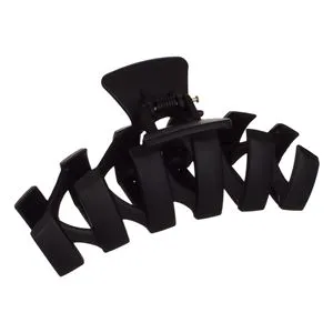 Clame pentru păr geometrice negre cu model zigzag – Set de 5 bucăți