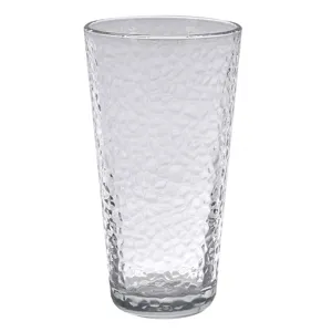 Pahar înalt din sticlă transparentă cu textură 'Crumpled' 310 ml