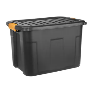 Cutie Depozitare Plastic Negru 60L pentru Stocare Eficienta