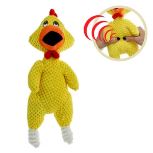 Jucărie Plush Pui de Plus cu Sunet pentru Caini