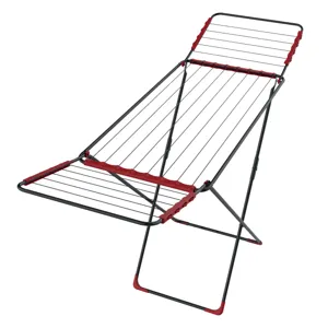 Uscator de rufe metalic, 214x54x92 cm, rosu