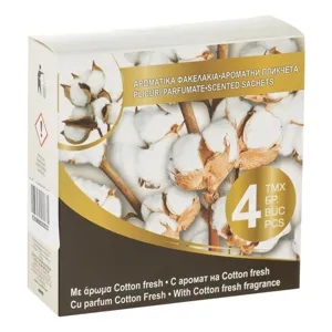 Pliculete parfumate cu aroma Cotton Fresh, 4 buc