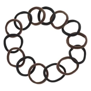 Elastice de par frotte set 14 buc negru maro
