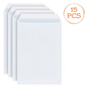 Plicuri albe de corespondență 33x23 cm cu adeziv - set 15 bucăți