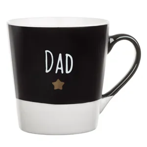 Cană bicoloră cu imprimare „DAD”, 220 ml