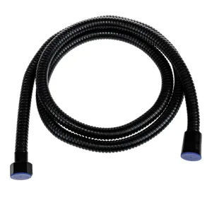 Furtun spiralat pentru dus, otel, 1/2 inch, 1.5 m, negru