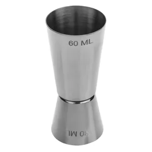 Set pahare de măsurare oțel inoxidabil 30-60 ml argintiu