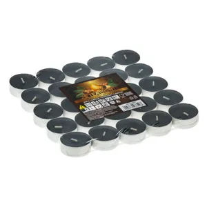 Set de lumânări parfumate negre cu aromă de argan, set de 25 bucăți
