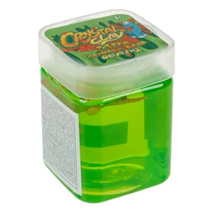 Slime gelatina verde cu dinozaur pentru copii