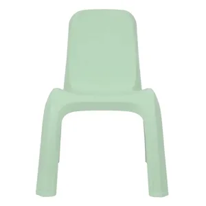 Scaun din plastic pentru copii fără brațe verde