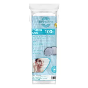Dischete demachiante rotunde din bumbac 100% pentru curățare delicată